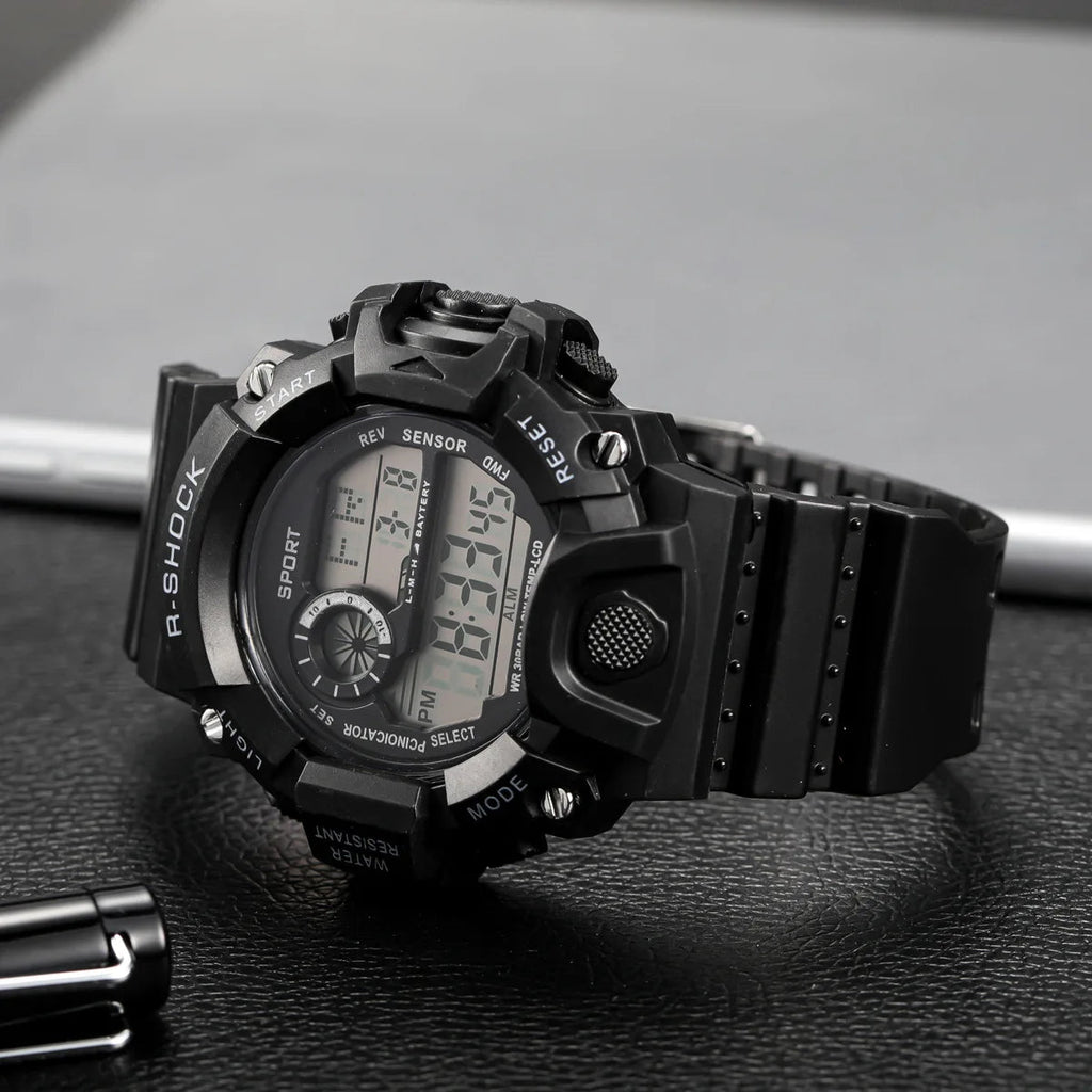 Men's Watch Sports Electronic Wristwatch Large dial Multifunctional Waterproof Venice Collections