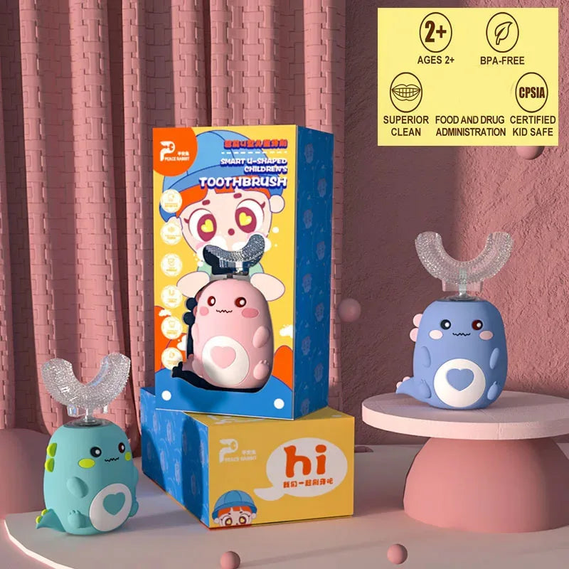 Children U-shaped Electric Toothbrush 360 Degrees Venice Collections