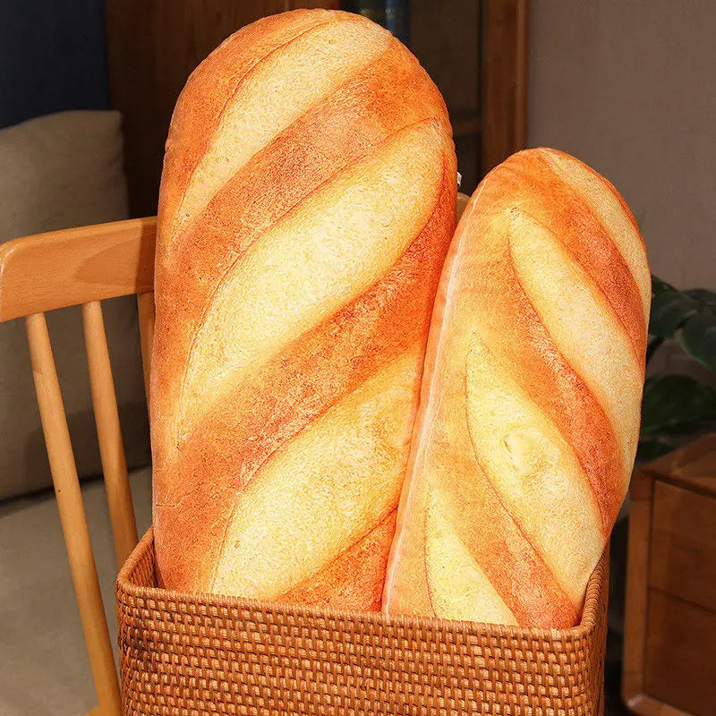 French Bread Plush Pillow – Soft Food Plushie for Decor, Gifts & Cozy Sleeping Companion Venice Collections