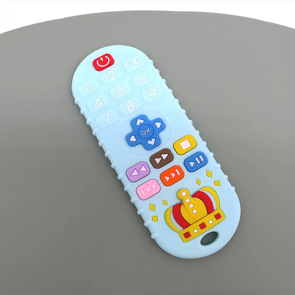 Baby Silicone Teether Set – Remote Control Style Anti-Chew Gloves & Pacifier Toy Venice Collections