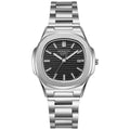 2024 Luxury Fashion Casual Men Watches Big Dial Silver Stainless Steel Calendar Quartz Wristwatch Classic Top Brand Male Clock Venice Collections