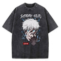 Anime Jujutsu Kaisen Gojo Satoru T Shirts Washed Men Women Cotton Harajuku T-Shirts High Quality Retro for Men Women Tops Tees Venice Collections